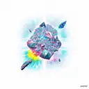 crystals  tattoo design idea