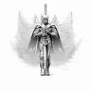 avenging angel  tattoo design idea