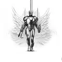 avenging angel  tattoo design idea