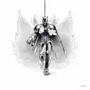 avenging angel  tattoo design idea