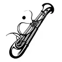 valve trombone  tattoo design idea