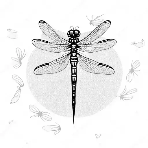 dragonfly tribal designs