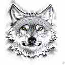 Wolf tattoo design idea