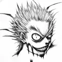 death note ryuk tattoo design idea