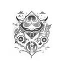 lights will guide you home  tattoo design idea