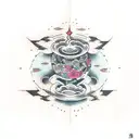 lights will guide you home  tattoo design idea