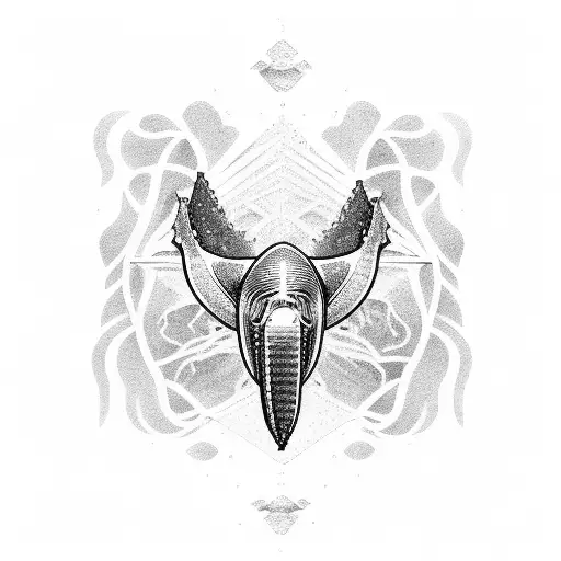 humpback whale tattoo design idea