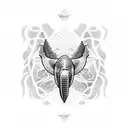 humpback whale tattoo design idea