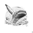 humpback whale tattoo design idea
