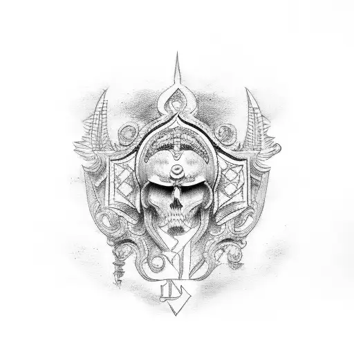 roman numeral 19 tattoo design idea