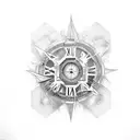 roman numeral 19 tattoo design idea