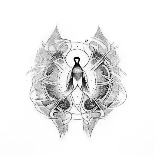 I want a tatto for my brother and I that is cathollic roman and has a bird  tattoo design idea