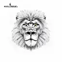lion, gorilla  tattoo design idea