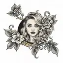 Sabrina carpenter espresso tattoo design idea