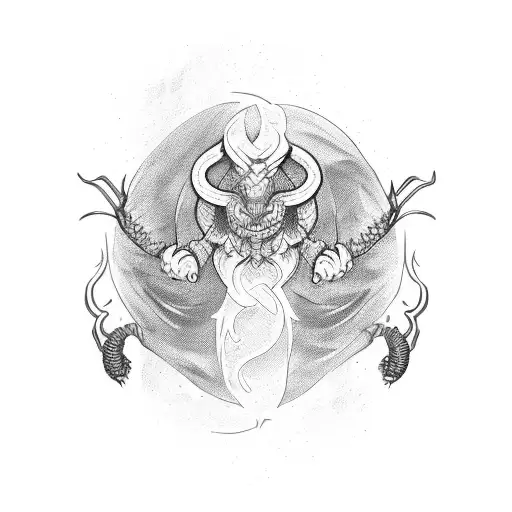 Valentin's name with a scorpio tattoo design idea