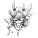 Design a black-grey tattoo inspired by a memorable scene from One Piece tattoo design idea