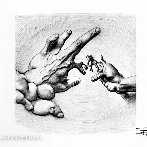 The Creation of Adam, by Michelangelo tattoo design idea