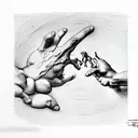 The Creation of Adam, by Michelangelo tattoo design idea