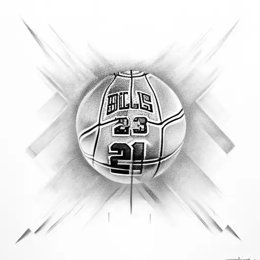 Michael Jordan "23" tattoo design idea