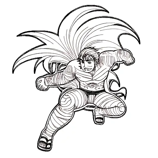 costa rican surfing in the jungle tattoo design idea