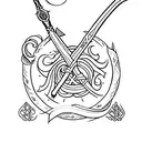 Sword Lotr style tattoo design idea