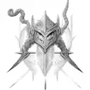 Sword Lotr style tattoo design idea