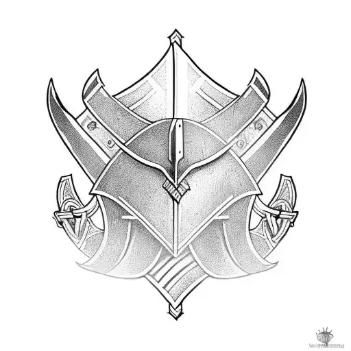 Vikings axe tattoo design idea