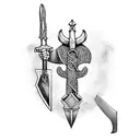 Vikings axe tattoo design idea