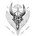 Vikings axe tattoo design idea