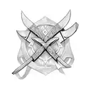 Vikings axe tattoo design idea