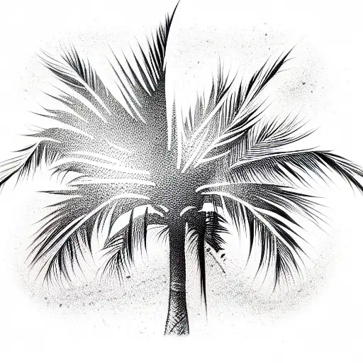 Palm Tree tattoo design idea