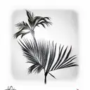 Palm Tree tattoo design idea
