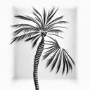 Palm Tree tattoo design idea