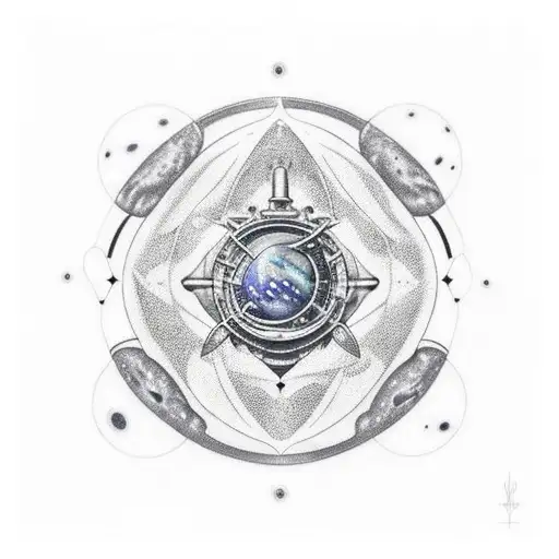 astronomia  tattoo design idea
