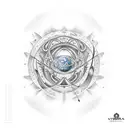 astronomia  tattoo design idea