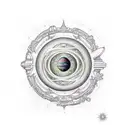 astronomia  tattoo design idea