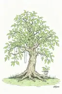 poison tree growing tattoo design idea