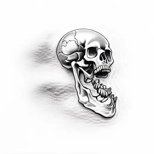 David Laid as a skeleton tattoo design idea