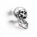 David Laid as a skeleton tattoo design idea