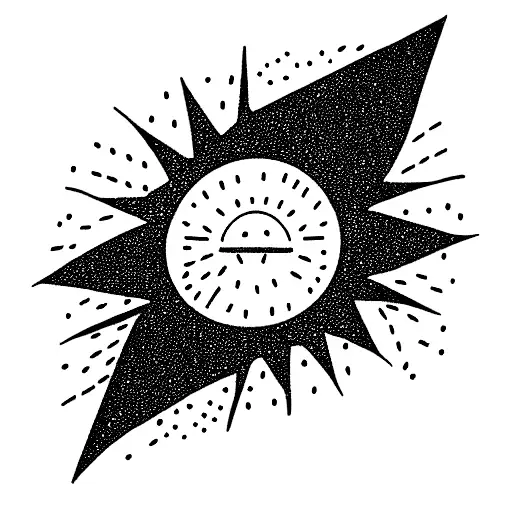 sunshine tattoo design idea