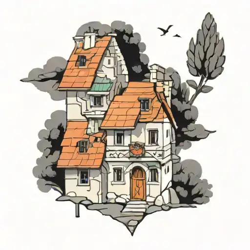 croatian buildings  tattoo design idea