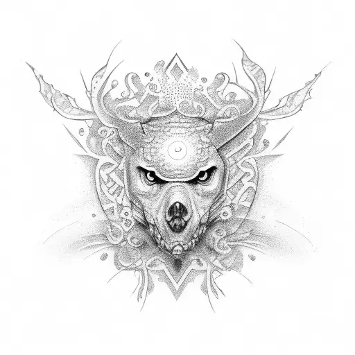 Croatian wattle tattoo design idea