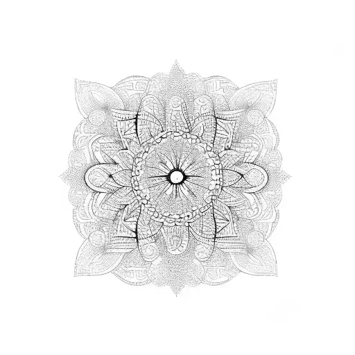 floral kidney tattoo design idea