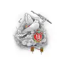 bible verse with dove coming down  tattoo design idea