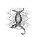 ship, Pisces, eel, pantera tattoo design idea