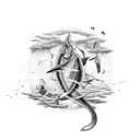 ship, Pisces, eel, pantera tattoo design idea