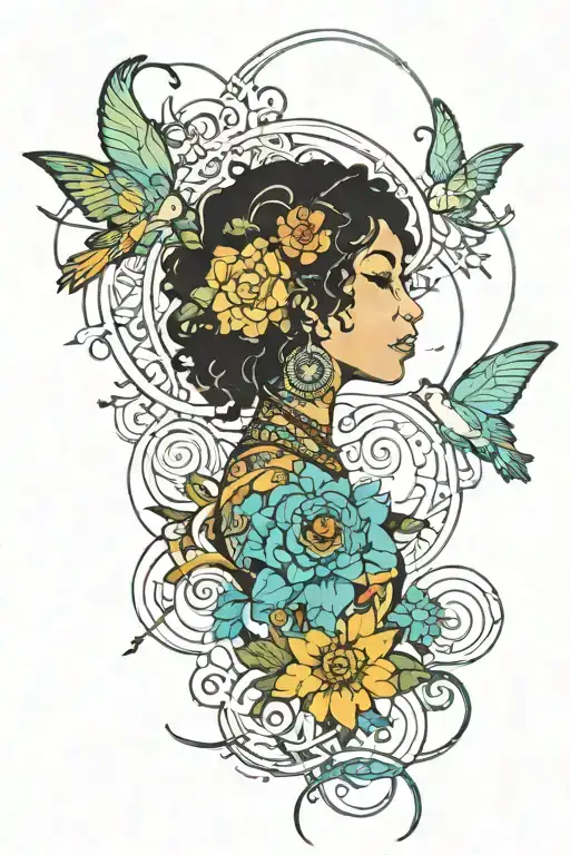 jhene aiko the magic hour tour in Seattle design tattoo design idea