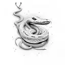 viper snake tattoo design idea