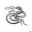 viper snake tattoo design idea