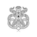 viper snake tattoo design idea